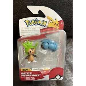 Jazwares Pokemon Battle Ready Figure Pack Chespin & Beldum